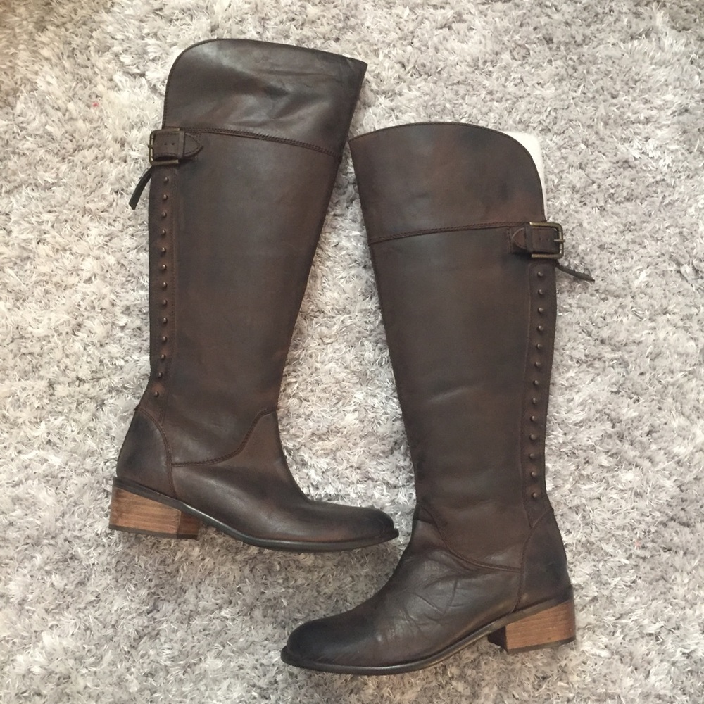 NWOT diba Over Knee Dark Brown Boots